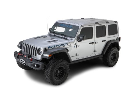 Kit 3 barres de toit noire 1500mm RCL Rhino-Rack Backbone Heavy Duty Jeep Wrangler JL 2019-