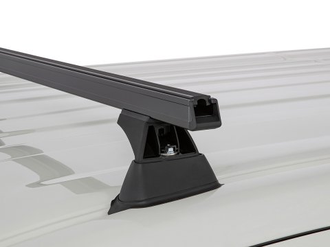 Kit 3 barres de toit noire 1650mm Heavy Duty avec pieds RCH Toyota Hiace Gen VI 2019-