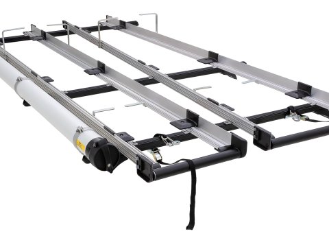 Système de porte-échelle double multi-coulissant 3 0 m avec conduit Volkswagen Transporter T6 2015-