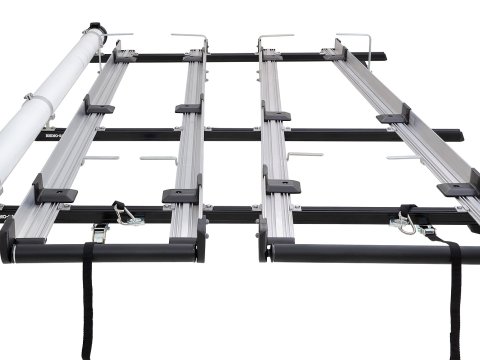 Système de porte-échelle double multi-coulissant 3 0 m avec conduit Volkswagen Transporter T6 2015-