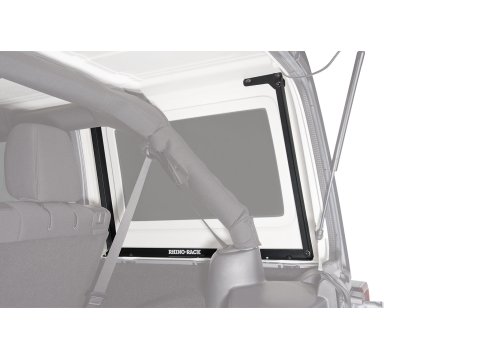 Kit 3 barres de toit noire 1500mm RCL Rhino-Rack Backbone Heavy Duty Jeep Wrangler JK 2011-2019