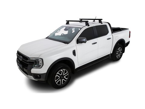 Kit 2 barres de toit Heavy Duty noire 1250mm série 2500 Ford Ranger T9 & Raptor T9 (P703) 2022-