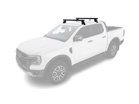 Kit 2 barres de toit Heavy Duty noire 1250mm série 2500 Ford Ranger T9 & Raptor T9 (P703) 2022-