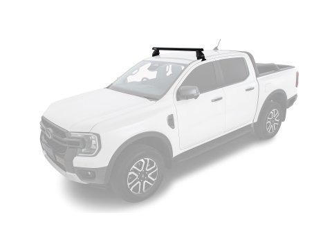 Kit 1 barre de toit avant Heavy Duty noire 1250mm série 2500 Ford Ranger T9 & Raptor T9 (P703) 2022-