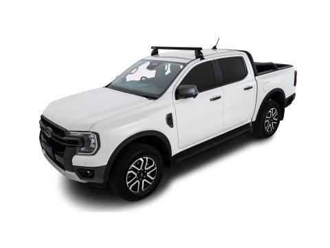 Kit 1 barre de toit avant Heavy Duty noire 1250mm série 2500 Ford Ranger T9 & Raptor T9 (P703) 2022-