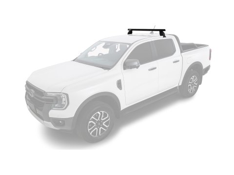 Kit 1 barre de toit arrière Heavy Duty noire 1250mm série 2500 Ford Ranger T9 & Raptor T9 (P703) 2022-