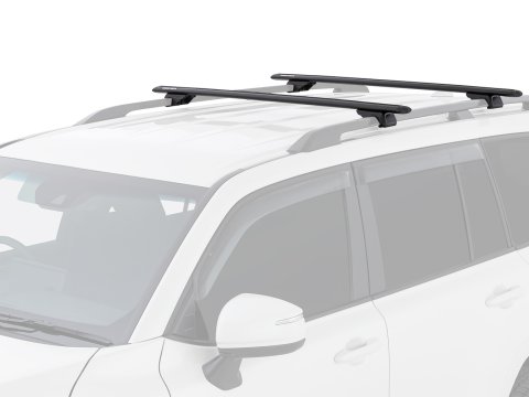 Kit 2 barres de toit noire Vortex 1370mm avec pieds RX