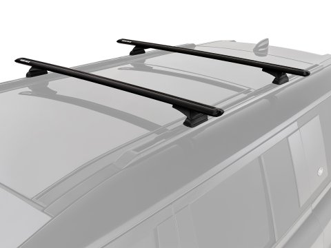 Kit 2 barres de toit noire Vortex 1370 mm avec pieds RCL Land Rover Defender II 130 L663 2023+