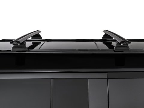Kit 2 barres de toit noire Vortex 1370 mm avec pieds RCL Land Rover Defender II 130 L663 2023+