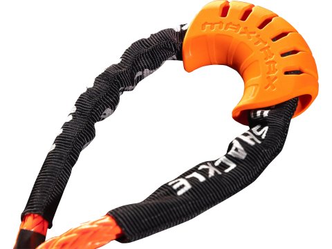 Protecteur caoutchouc orange de Manille Maxtrax Shackle shield - La paire