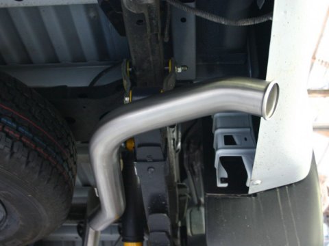 Intermediaire sans silencieux + tube arriere Tecinox Isuzu D-Max 2.5L TD 2012-2016