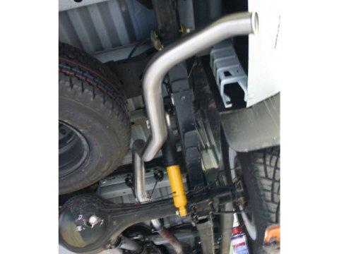 Intermediaire sans silencieux + tube arriere Tecinox Isuzu D-Max 2.5L TD 2012-2016