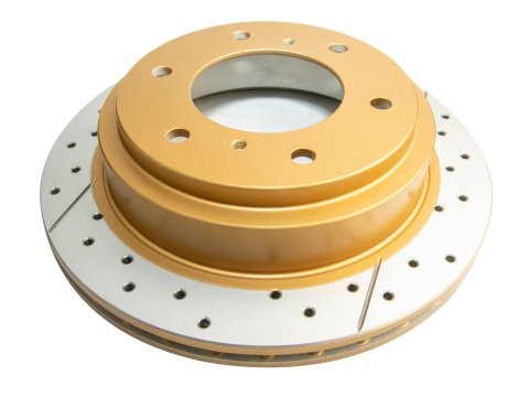 Disque frein arrière rainuré percé DBA Mitsubishi Pajero 3