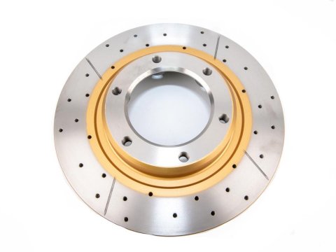 Disque frein avant rainuré percé DBA Land Cruiser HDJ80 1992+