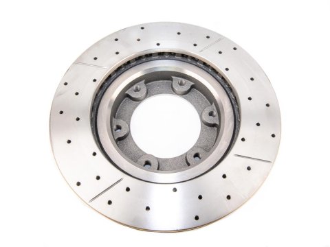 Disque frein avant rainuré percé DBA Land Cruiser HDJ80 1992+