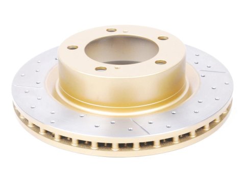 Disque frein avant rainuré percé DBA Toyota Land Cruiser KDJ15