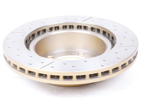 Disque frein avant rainuré percé DBA Toyota Land Cruiser KDJ15