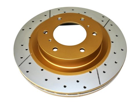 Disque frein avant rainuré percé DBA Mitsubishi Pajero 4