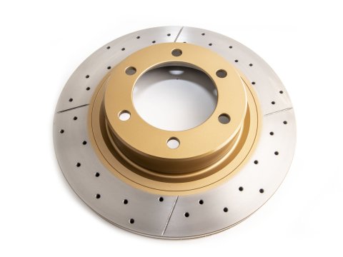 Disque frein avant rainuré percé DBA Toyota KDJ12 et Hilux GR