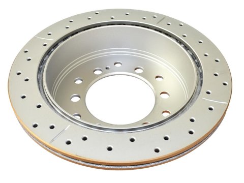 Disque frein arrière rainuré percé DBA Toyota Land Cruiser KDJ15