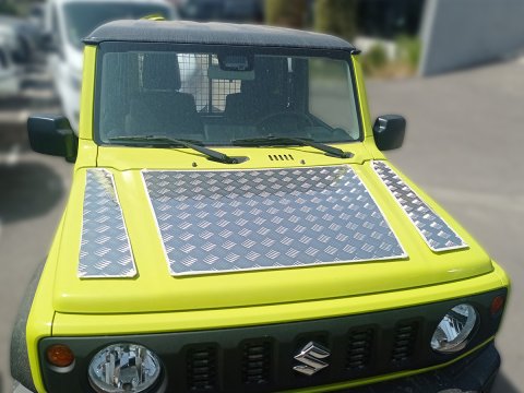Protection capot aluminium strié 2mm Suzuki Jimny 2018+ N4-Offroad