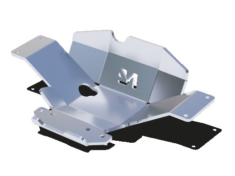 Ski protection nez pont arrière aluminium 8mm Hilux Revo N4-Offroad