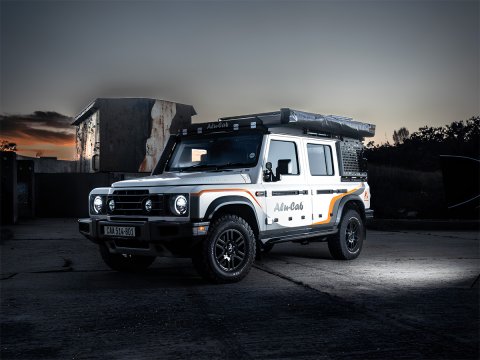 Toit relevable Alu-Cab Silenus pour INEOS Grenadier.