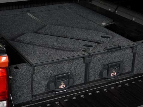 Habillages latéraux tiroirs ARB Land Cruiser HDJ100 avec double clim