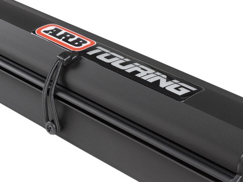 ARB ALUM AWN W/LIGHT 2500 BLK INCLUDES LIGHT INSTALLED-BLACK
