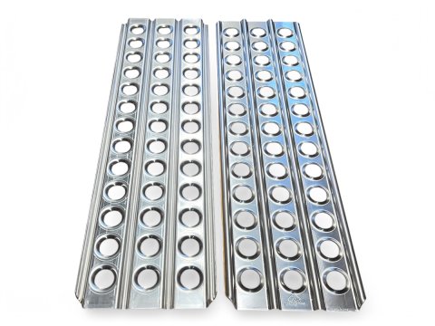 Plaques à sable en aluminium brut 150x44.4cm Outback Import - la paire