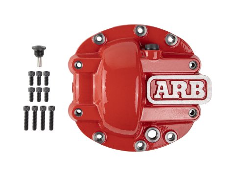 Coquille de protection rouge ARB pont DANA 30 Jeep Wrangler et Cherokee