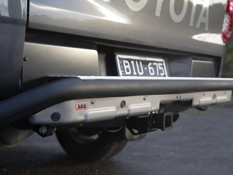 SUMMIT RAW REAR BUMPER 20ON HILUX OE TOWBAR/SENSORS