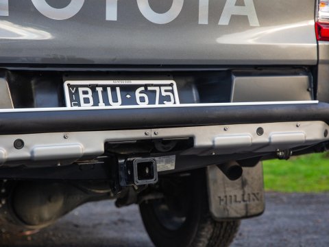 SUMMIT RAW REAR BUMPER 20ON HILUX OE TOWBAR/SENSORS