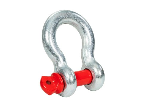 Manille lyre galvanisée ARB - axe rouge - Ø22mm - 4750 kgs