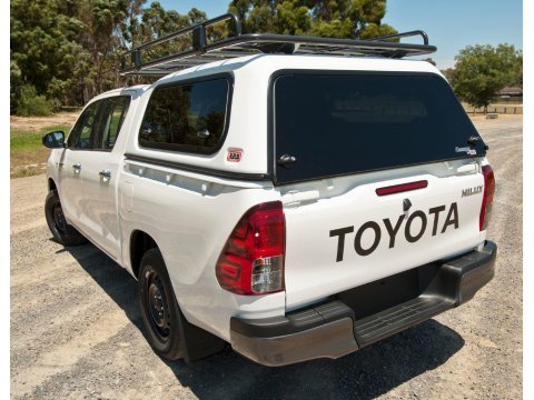 Hard top ARB Classic Smooth avec vitres latérales relevables pour Toyota Hilux Revo Double Cab J-Deck 2016-2025