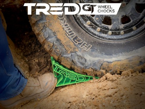 Cales de roue Wheel Chock verte Tred - La paire