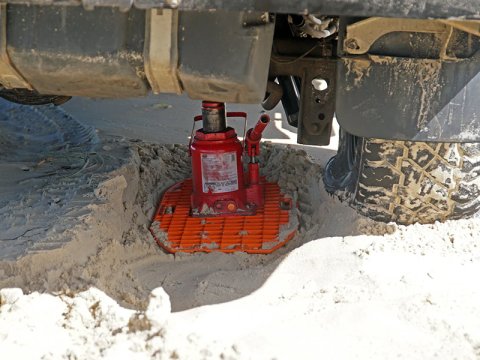 Plaque à sable Maxtrax Mini + Jaxbase orange - Le set