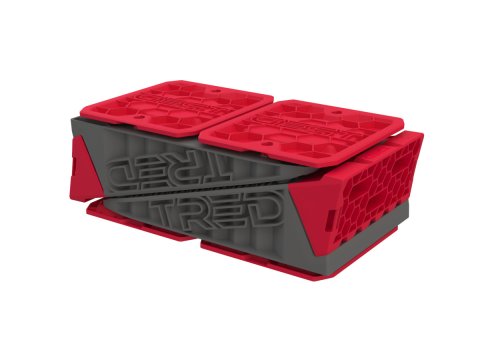 Rampes de mise à niveau Tred GT Levelling avec cales d'appui - Edition rouge ARB