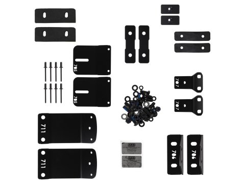 Kit de montage avant pour barre de toit ARB pour hard top Classic / Classic Plus Toyota Hilux Revo Double Cab / Extra Cab 2016-2025