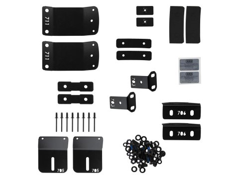 Kit de montage arrière pour barre de toit ARB pour hard top Classic / Classic Plus Toyota Hilux Revo Double Cab / Extra Cab 2016-2025