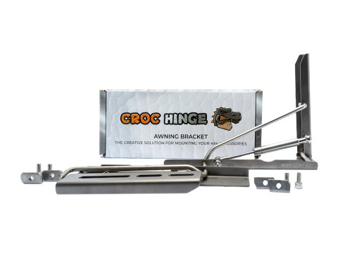 Support de auvent latéral rabattable Croc Hinge avec vérin d'assistance