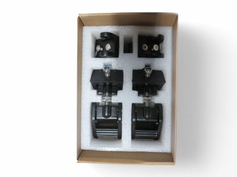 Attaches capot en aluminium anodisé noir pour Jeep Wrangler JK - la paire