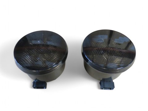 Feux clignotants fumés leds de calandre pour Jeep Wrangler JK - la paire
