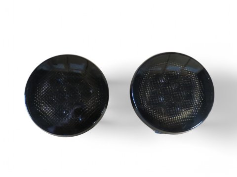 Feux clignotants fumés leds de calandre pour Jeep Wrangler JK - la paire
