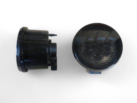 Feux clignotants fumés leds de calandre pour Jeep Wrangler JK - la paire