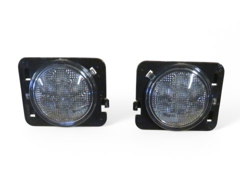 Feux répétiteurs clignotants fumés leds pour Jeep Wrangler JK - la paire