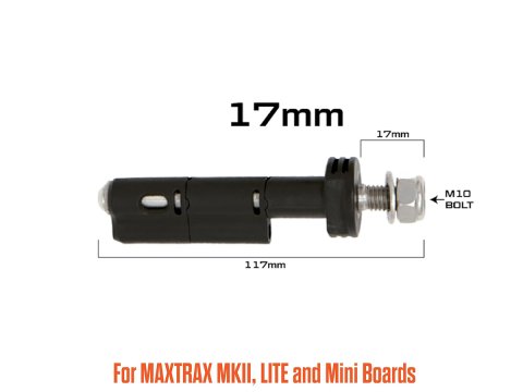 Fixation rapide Maxtrax MKII - Set de 4 pièces - Longueur filetage 17mm