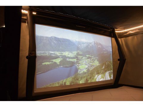 Ecran de projection intérieur de tente de toit James Baroud