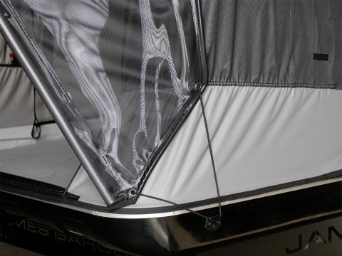 Avancée protection pluie et soleil James Baroud pour tente de toit Odyssey M et L
