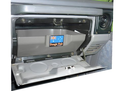 Bac de boite à gants Doug's Tub pour Land Cruiser Série 7 1985-2008 - colori gris